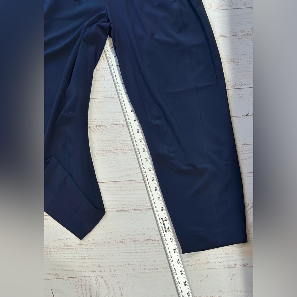 Athleta Arrival Ankle Straight Pants, Navy Blue, Size 4P - Picture 8 of 14